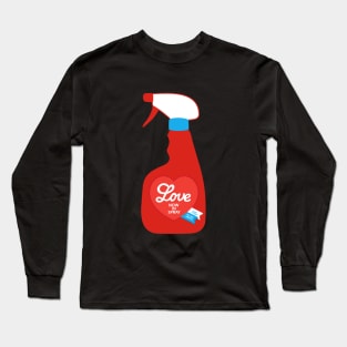 Love - now in spray - Red Long Sleeve T-Shirt